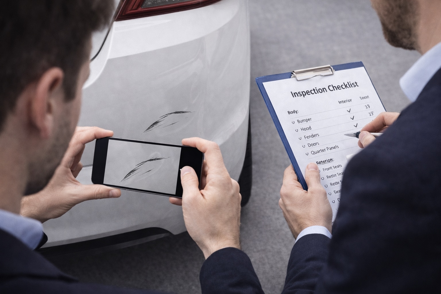 Получение автомобиля: как зафиксировать состояние